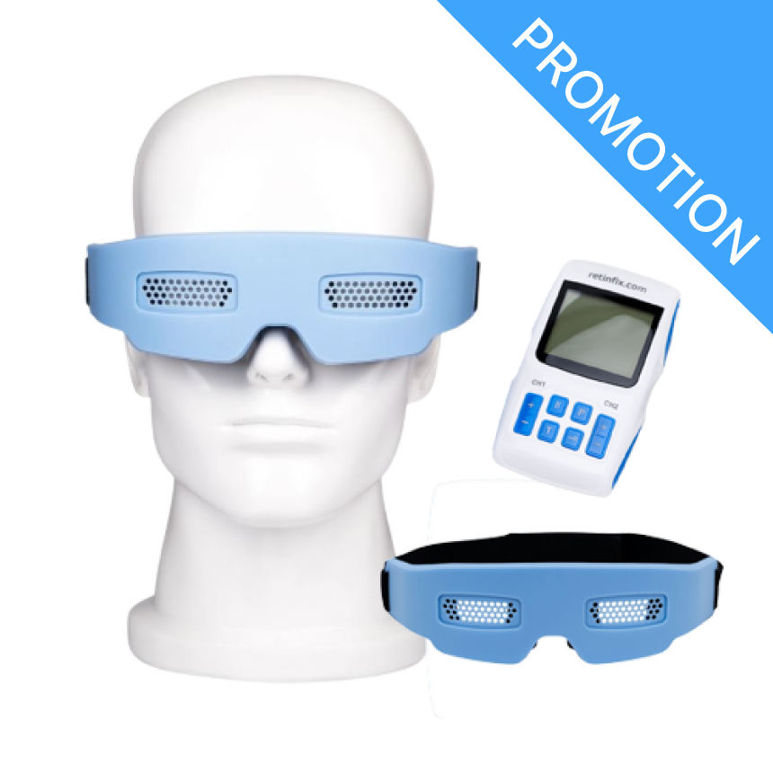 Bundle: Retinfix Vision Stimulator + extra Vision Stim Mask (VSM)